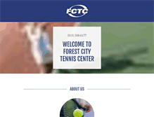 Tablet Screenshot of forestcitytennis.com